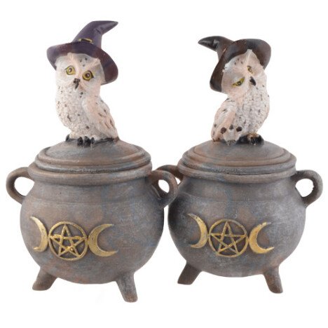 Cutie bijuterii bufnita Witch snow owl 15 cm